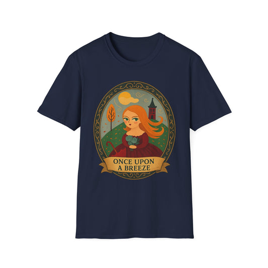 Original Art, turned t-shirt .Once Upon A Breeze T-Shirt - Whimsical Fairytale Tee, Apparel for Lovers of Storybooks, Casual Wear