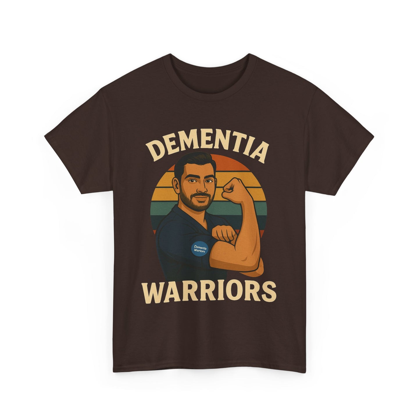 Dementia Warriors Unisex Heavy Cotton Tee - Support Awareness, Gift for Caregivers, Everyday Wear, Fundraiser Event