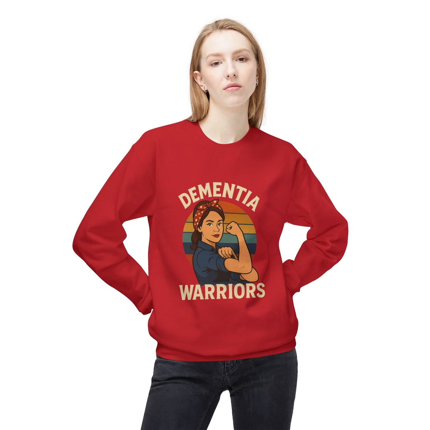 Dementia Warriors Sweatshirt, Awareness Apparel, Gifting for Caregivers, Supportive Unisex Clothing, Inspirational Crewneck, Social [...]