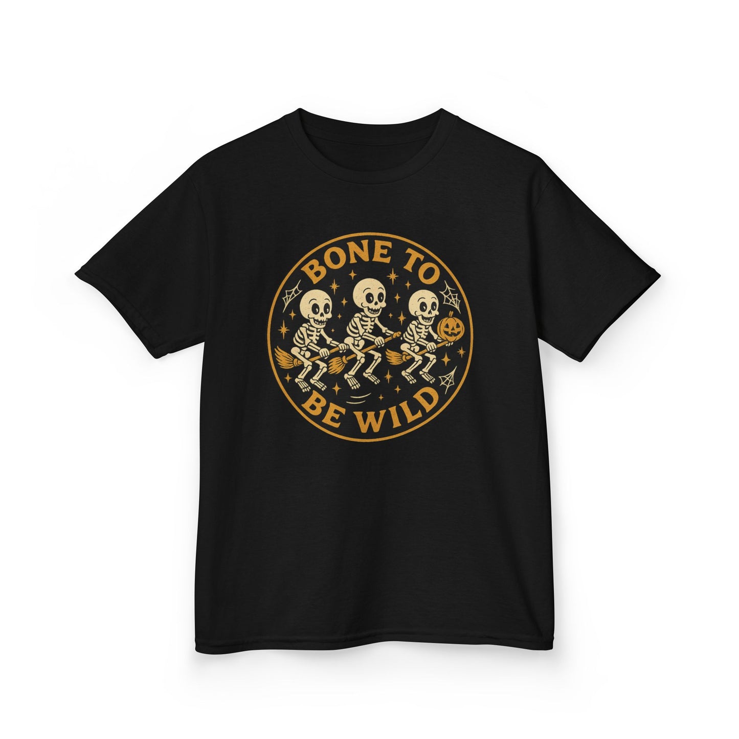 Kids Halloween Skeleton Tee - Bone to Be Wild, Fun T-Shirt for Kids, Halloween Costume Top, Spooky Party Wear, Kids Gift