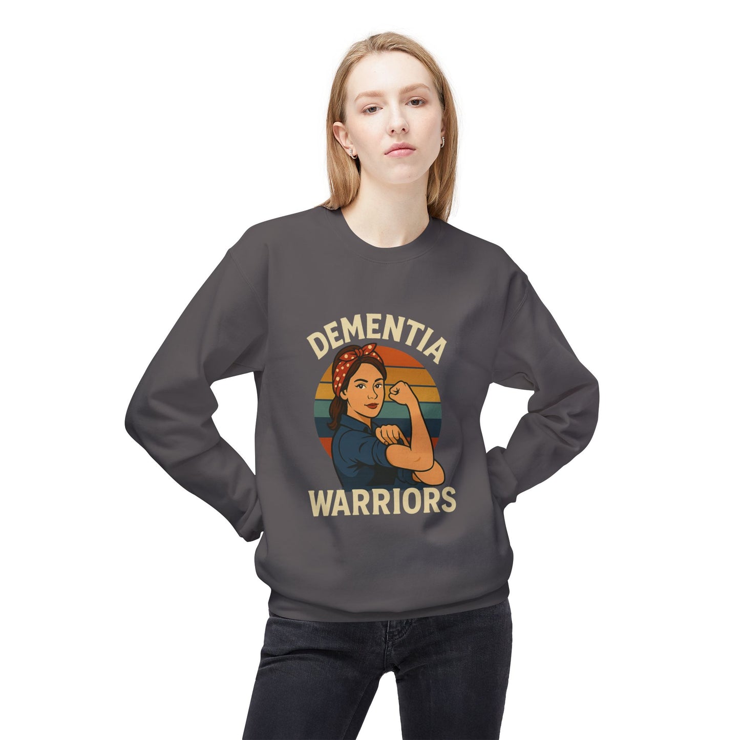 Dementia Warriors Sweatshirt, Awareness Apparel, Gifting for Caregivers, Supportive Unisex Clothing, Inspirational Crewneck, Social [...]