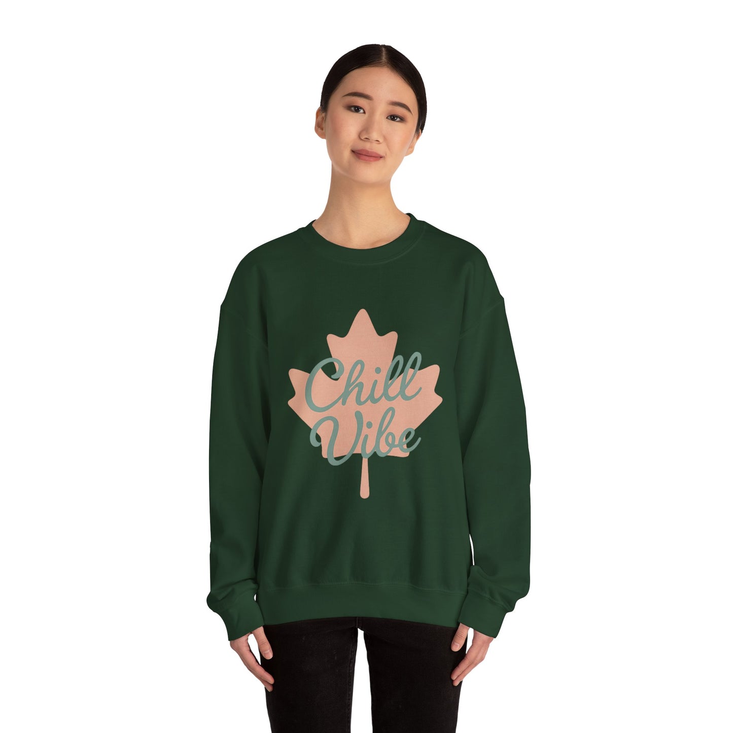 Chill Vibe Crewneck Sweatshirt, Moonwoven by Luna, Chill Canadian Collection, Cozy Jumper, Relaxation Top, Winter Sweater, Lounge Sweatshirt