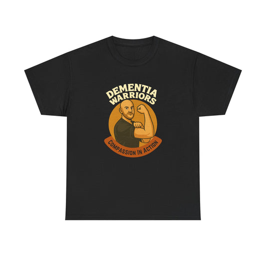 Dementia Warriors Unisex Tee, Compassion in Action Shirt, Male Nursing Gift, Moonwoven by Luna Design, Care Givers Collection