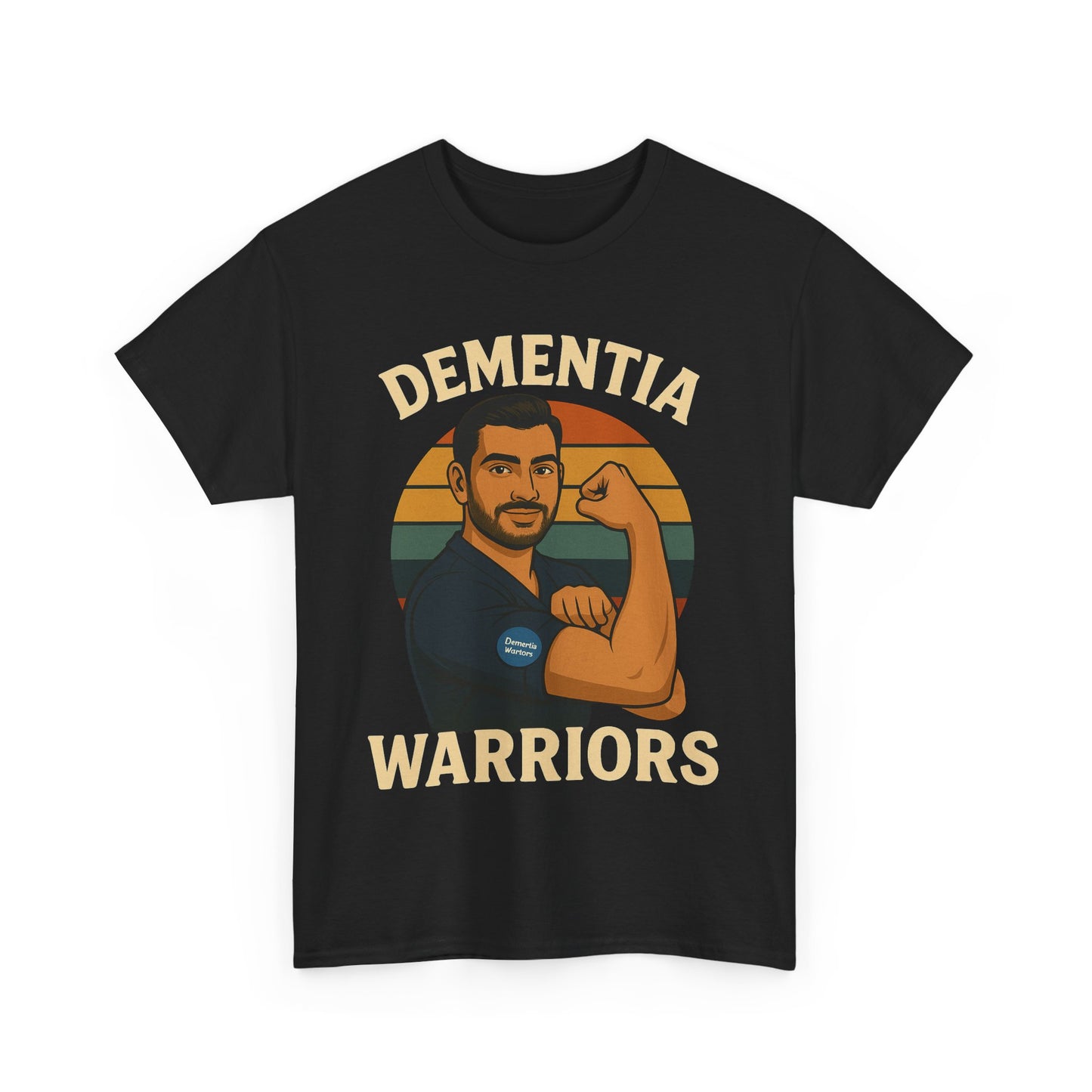 Dementia Warriors Unisex Heavy Cotton Tee - Support Awareness, Gift for Caregivers, Everyday Wear, Fundraiser Event