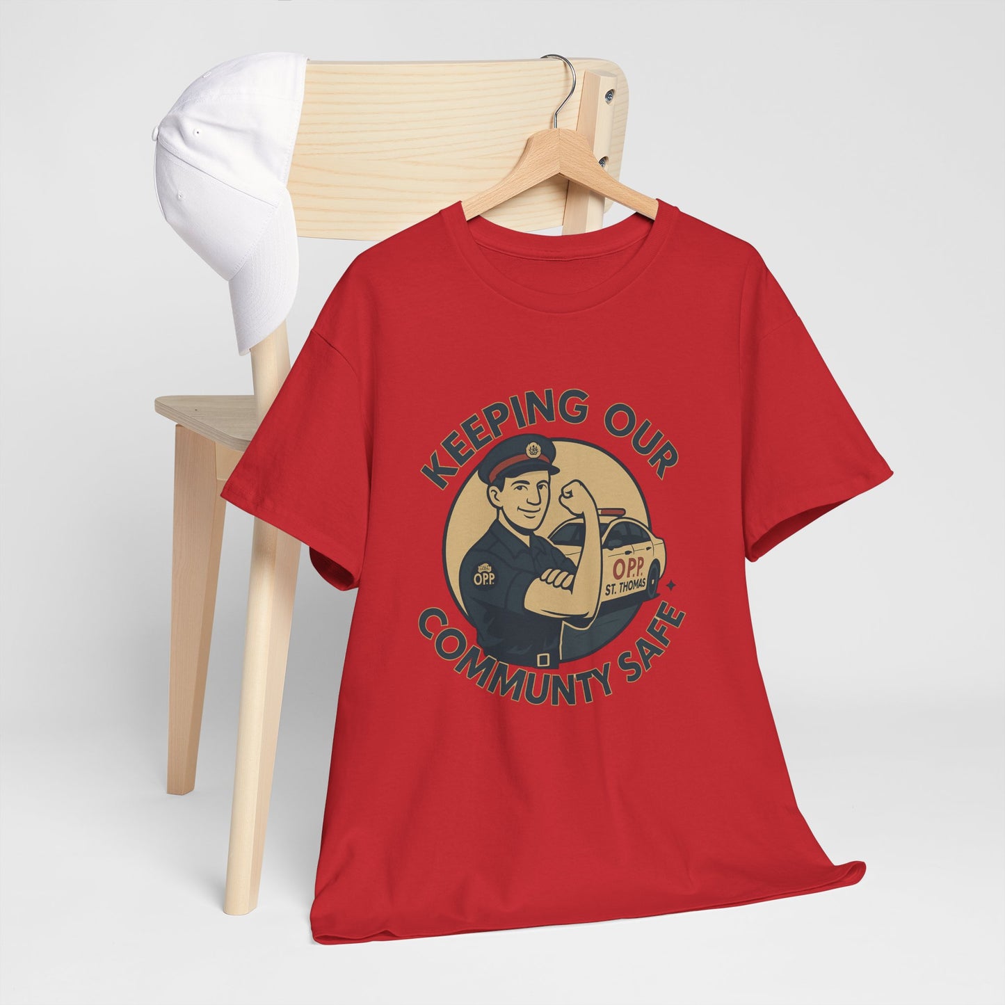 St. Thomas OPP ,Community Safety Unisex Heavy Cotton Tee, Casual Wear, Gift for Safety Advocates, Community Event Shirt, Fundraiser Apparel, Everyday [...]