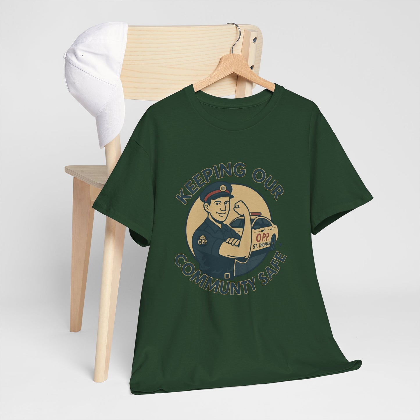St. Thomas OPP ,Community Safety Unisex Heavy Cotton Tee, Casual Wear, Gift for Safety Advocates, Community Event Shirt, Fundraiser Apparel, Everyday [...]