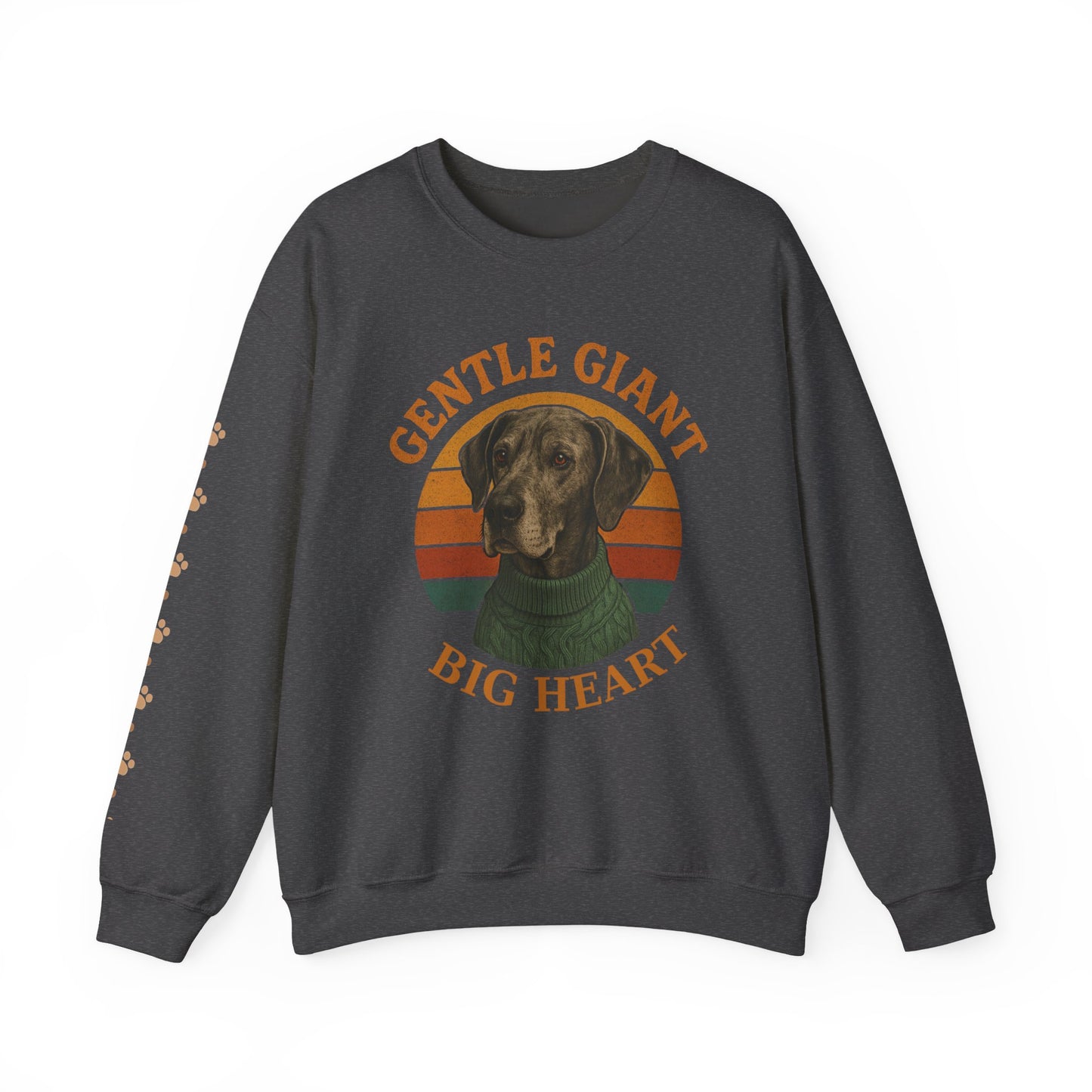 Great Dane, Gentle Giant Big Heart ,Unisex Heavy Blend™ Crewneck Sweatshirt