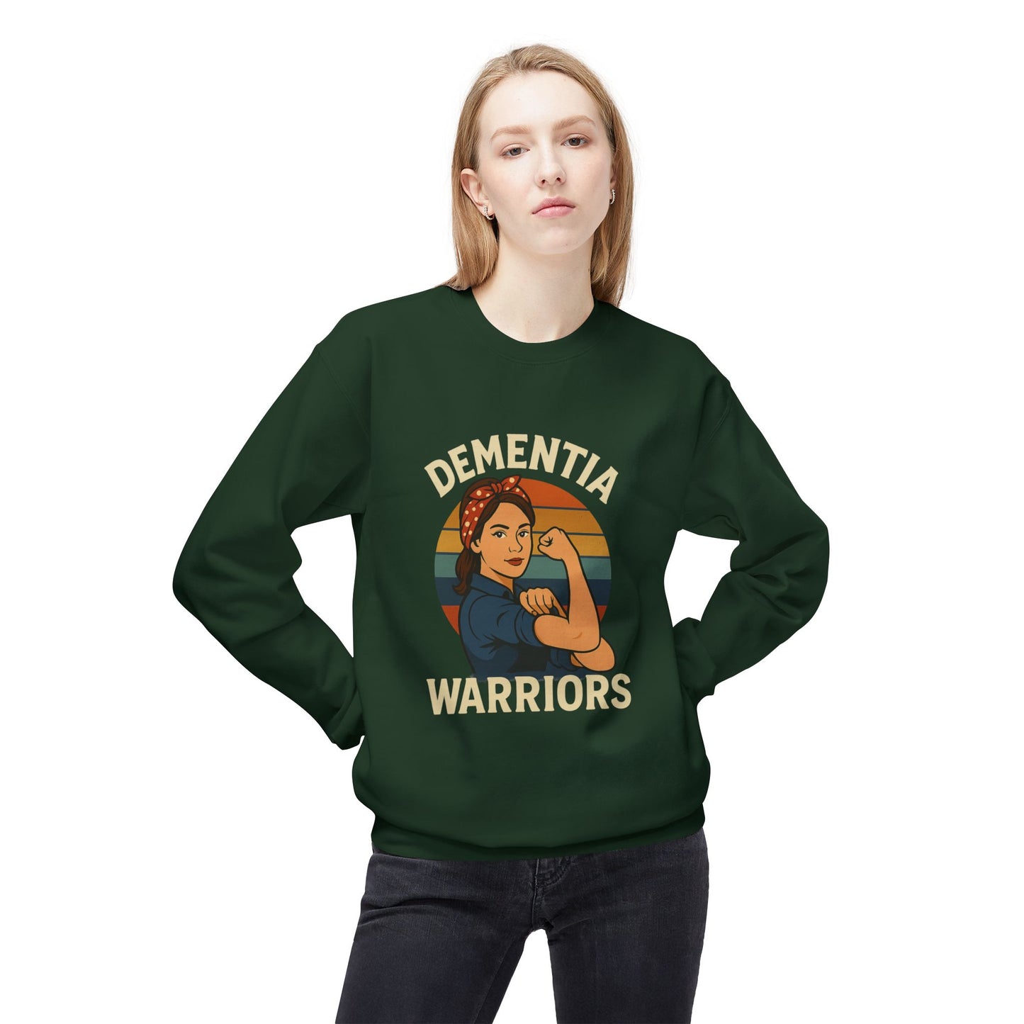 Dementia Warriors Sweatshirt, Awareness Apparel, Gifting for Caregivers, Supportive Unisex Clothing, Inspirational Crewneck, Social [...]