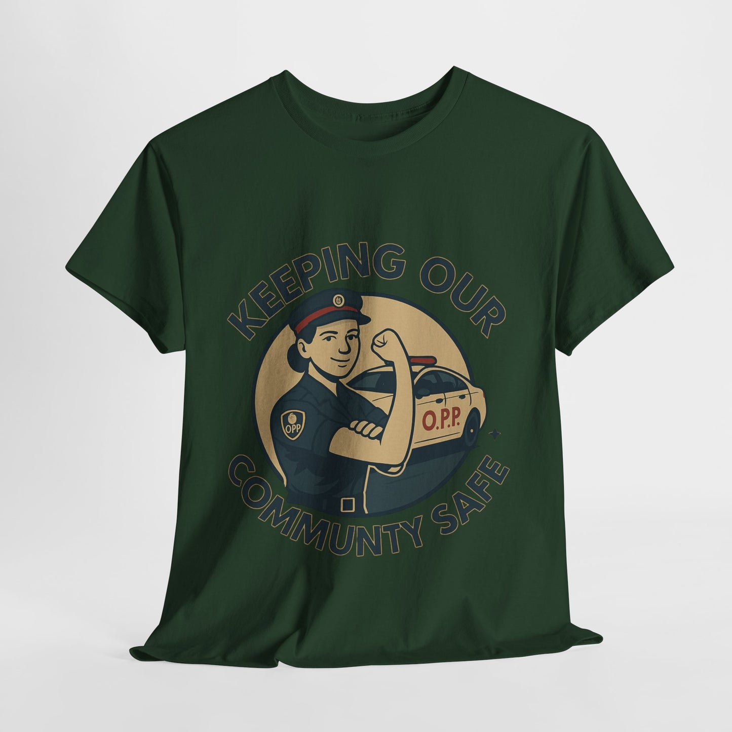 OPP female ,Community Safety Tee - Support Local Heroes, Unisex Heavy Cotton Tee, Police Officer T-Shirt, First Responder Apparel, Gift for Law [...]