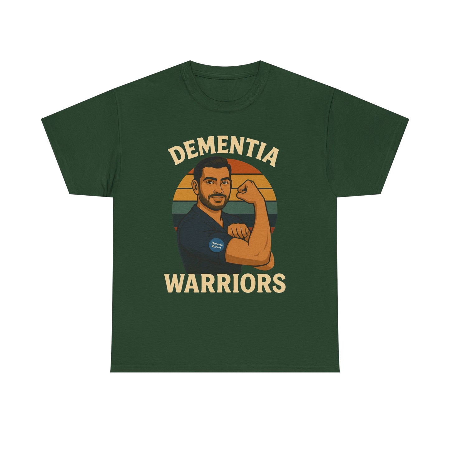 Dementia Warriors Unisex Heavy Cotton Tee - Support Awareness, Gift for Caregivers, Everyday Wear, Fundraiser Event