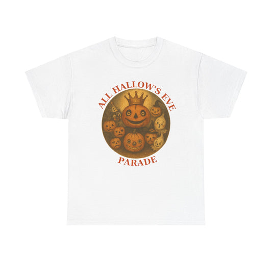 Pumpkin Mischief Unisex Tee, Halloween Shirt, All Hallow's Eve Parade T-Shirt, Moonwoven Design, Halloween Costume Top