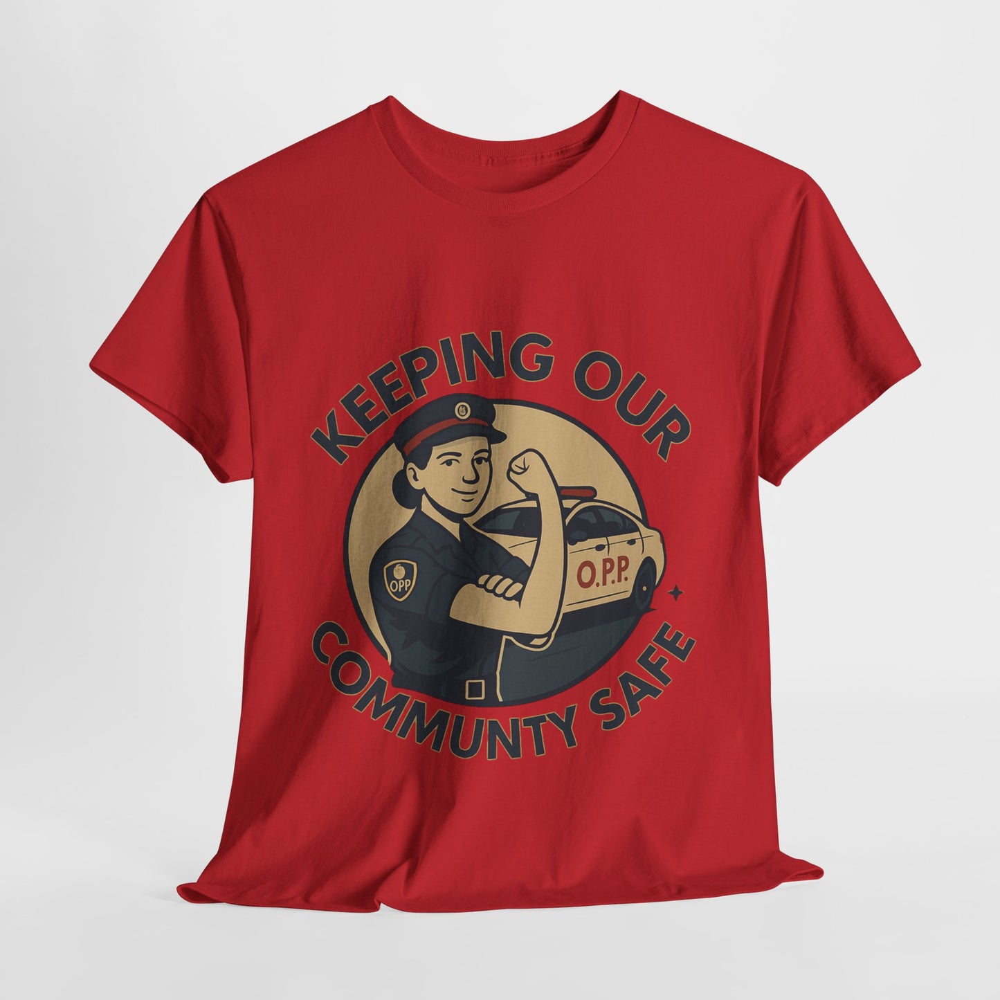 OPP female ,Community Safety Tee - Support Local Heroes, Unisex Heavy Cotton Tee, Police Officer T-Shirt, First Responder Apparel, Gift for Law [...]