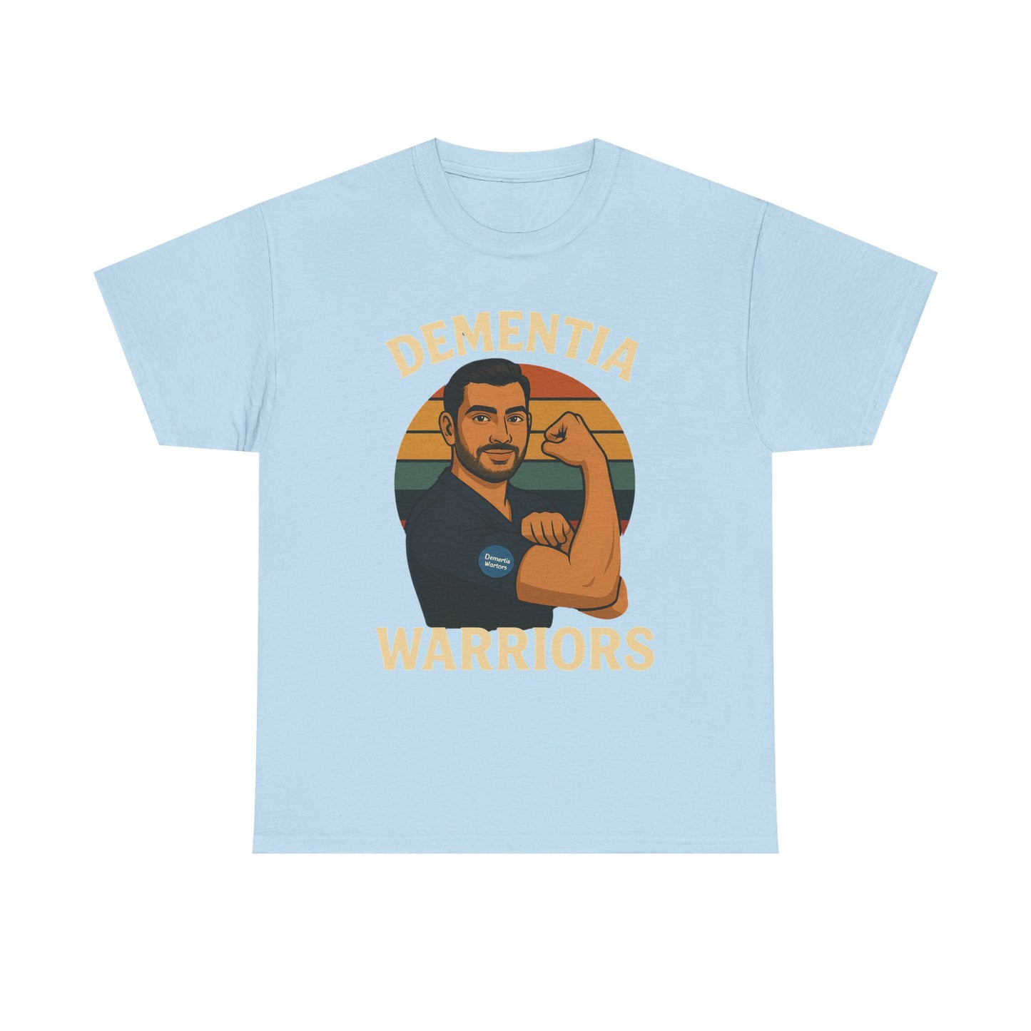 Dementia Warriors Unisex Heavy Cotton Tee - Support Awareness, Gift for Caregivers, Everyday Wear, Fundraiser Event