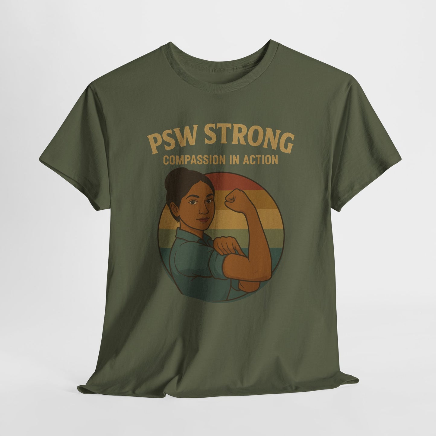 PSW Strong Unisex Tee | Compassion in Action Shirt, Motivational Apparel, Gift for Caregivers, Casual Wear, Inspirational Fashion, [...]