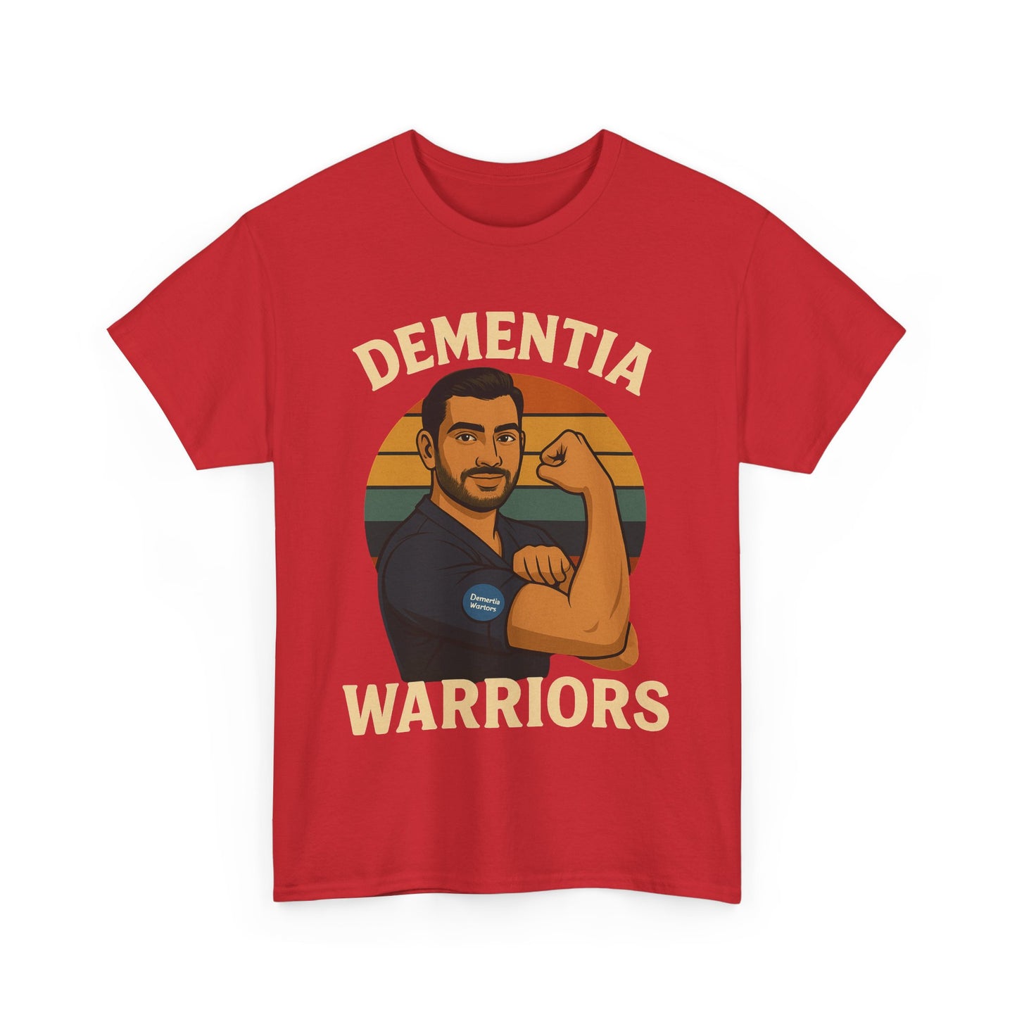 Dementia Warriors Unisex Heavy Cotton Tee - Support Awareness, Gift for Caregivers, Everyday Wear, Fundraiser Event