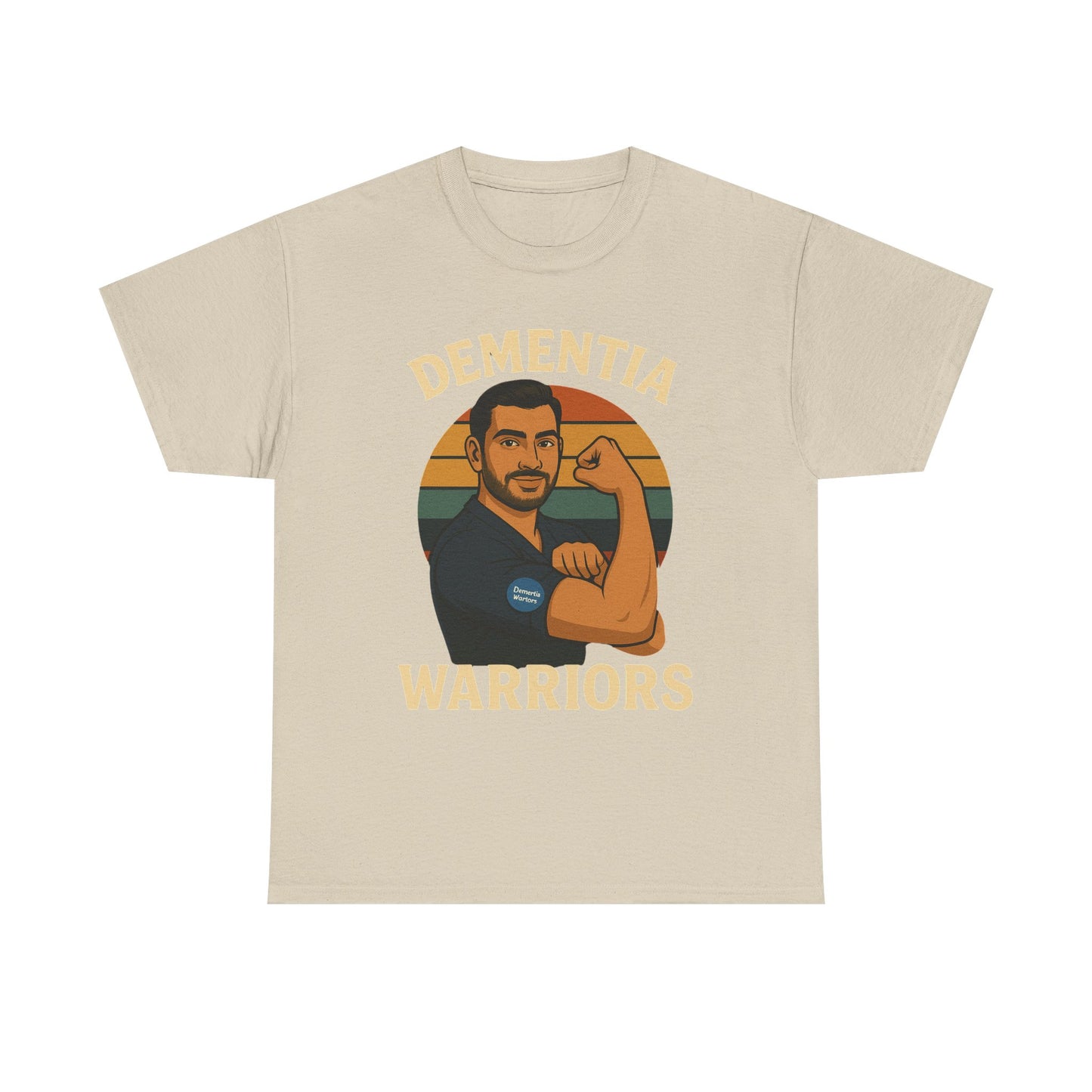 Dementia Warriors Unisex Heavy Cotton Tee - Support Awareness, Gift for Caregivers, Everyday Wear, Fundraiser Event