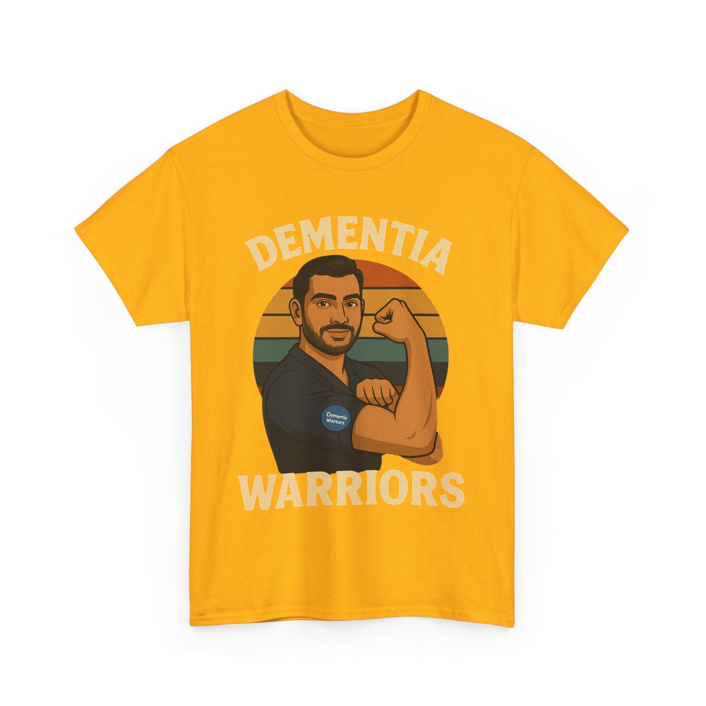 Dementia Warriors Unisex Heavy Cotton Tee - Support Awareness, Gift for Caregivers, Everyday Wear, Fundraiser Event