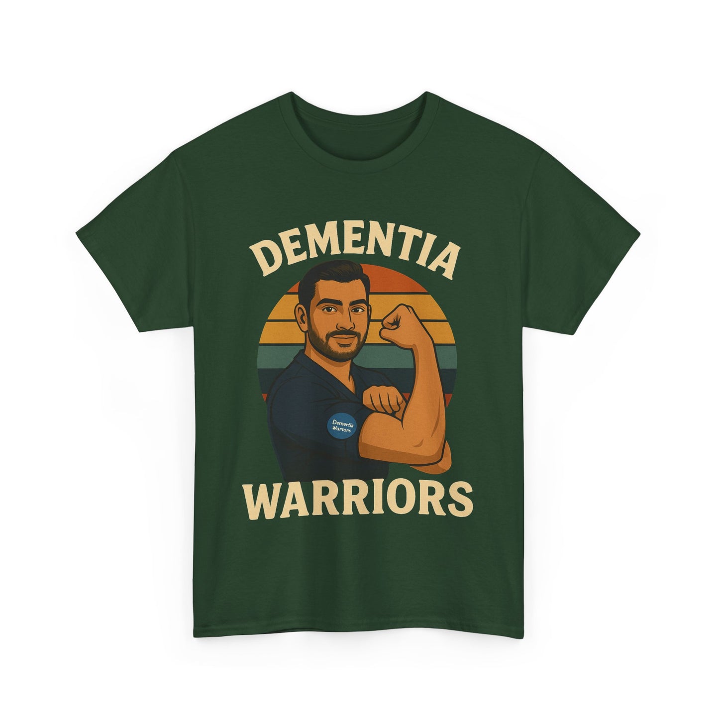 Dementia Warriors Unisex Heavy Cotton Tee - Support Awareness, Gift for Caregivers, Everyday Wear, Fundraiser Event