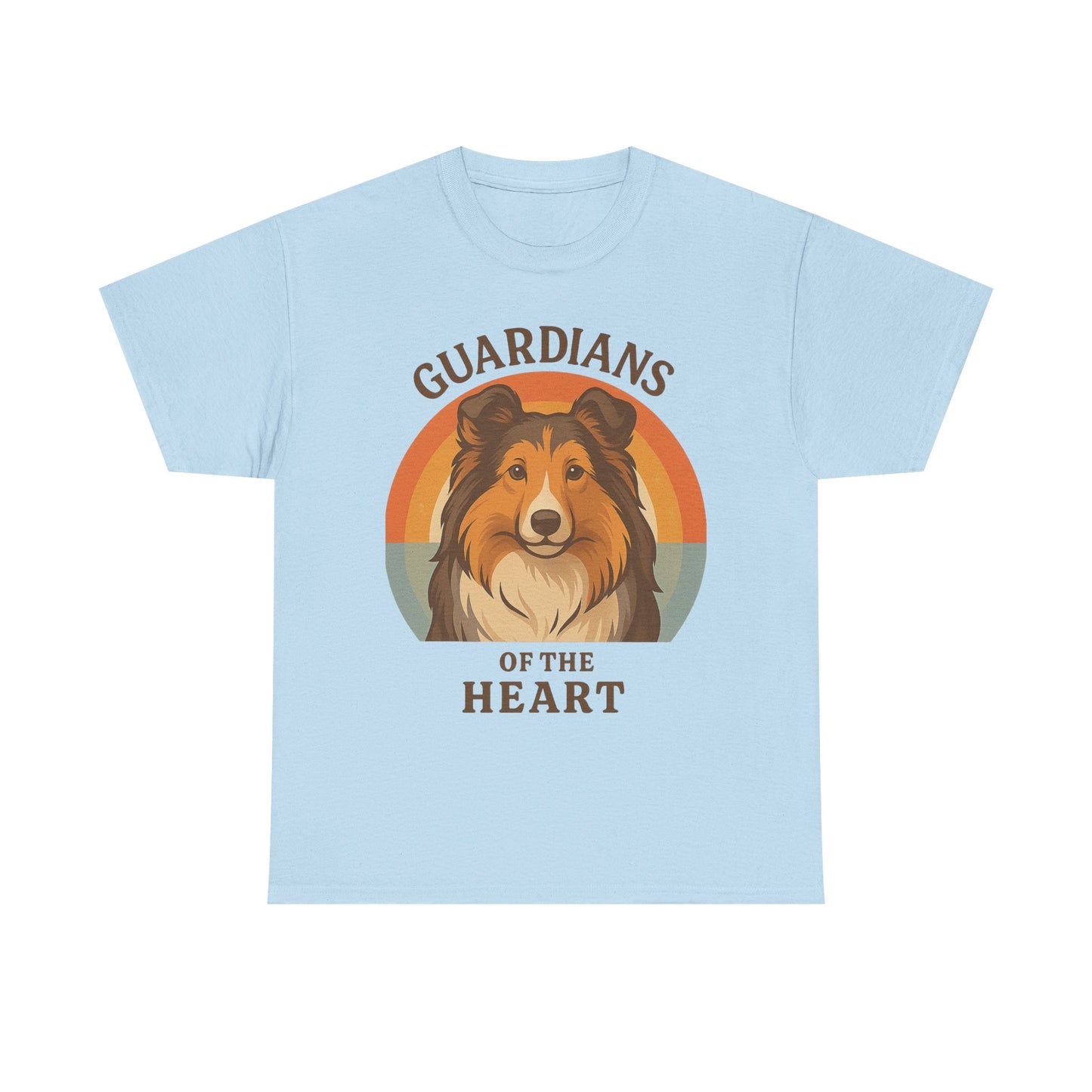 Sheltie Lovers Cotton Tee, Pet Owner Gift Shirt, Cute Animal Tee, Dog Lover Apparel, Funny Pet T-Shirt, Guardians of the Heart Design