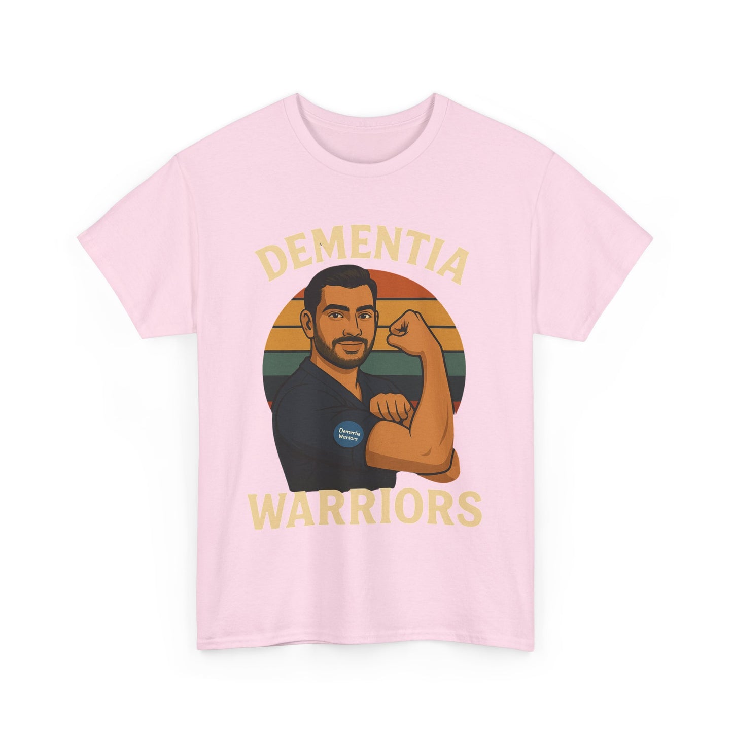 Dementia Warriors Unisex Heavy Cotton Tee - Support Awareness, Gift for Caregivers, Everyday Wear, Fundraiser Event