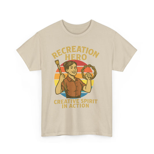 T-Shirt Recreation Hero Unisex Heavy Cotton Tee by Moonwoven by Luna