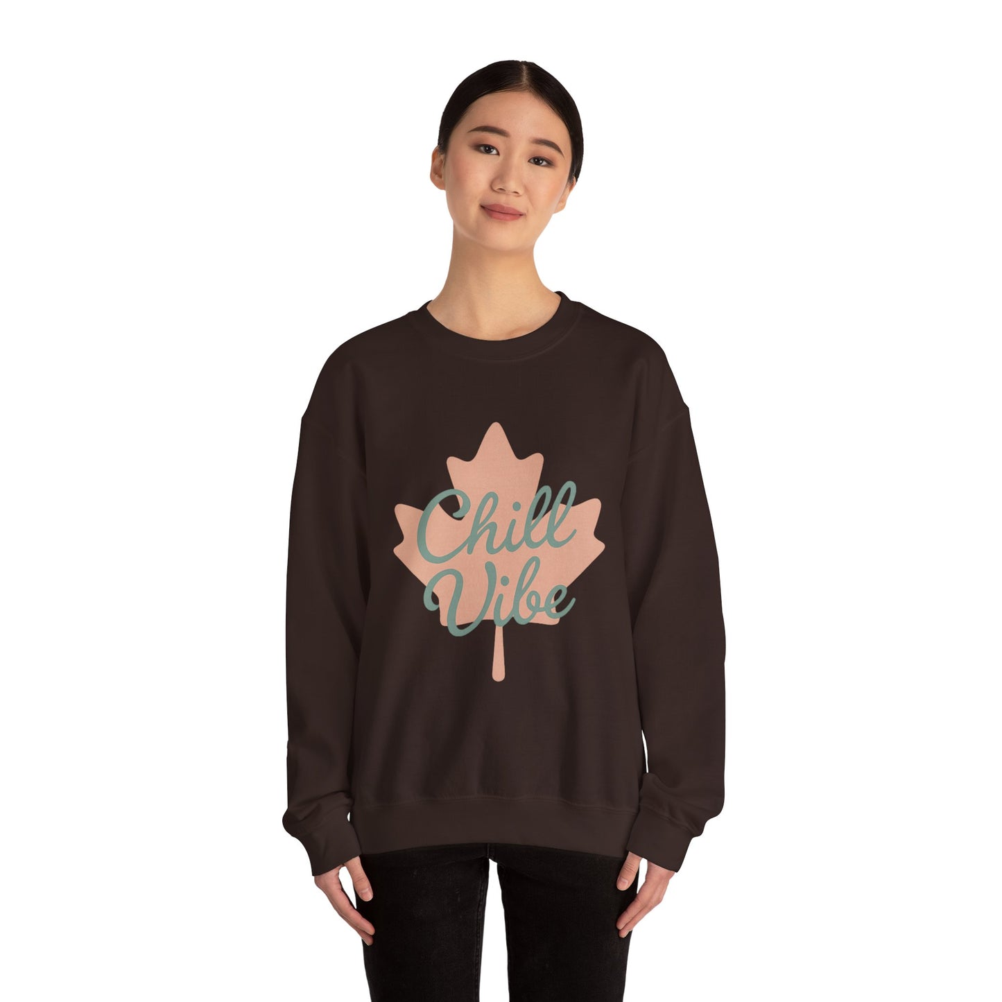 Chill Vibe Crewneck Sweatshirt, Moonwoven by Luna, Chill Canadian Collection, Cozy Jumper, Relaxation Top, Winter Sweater, Lounge Sweatshirt