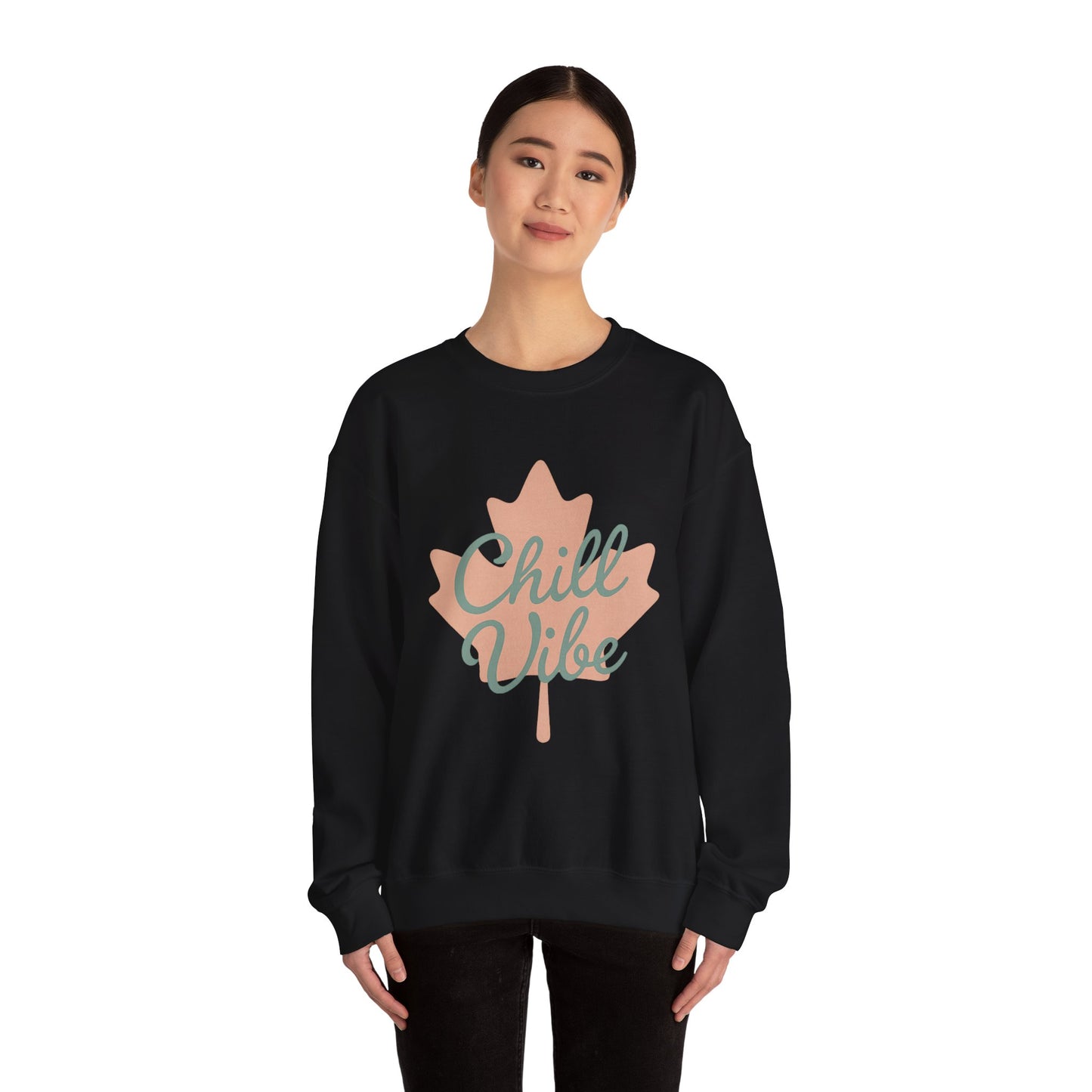 Chill Vibe Crewneck Sweatshirt, Moonwoven by Luna, Chill Canadian Collection, Cozy Jumper, Relaxation Top, Winter Sweater, Lounge Sweatshirt