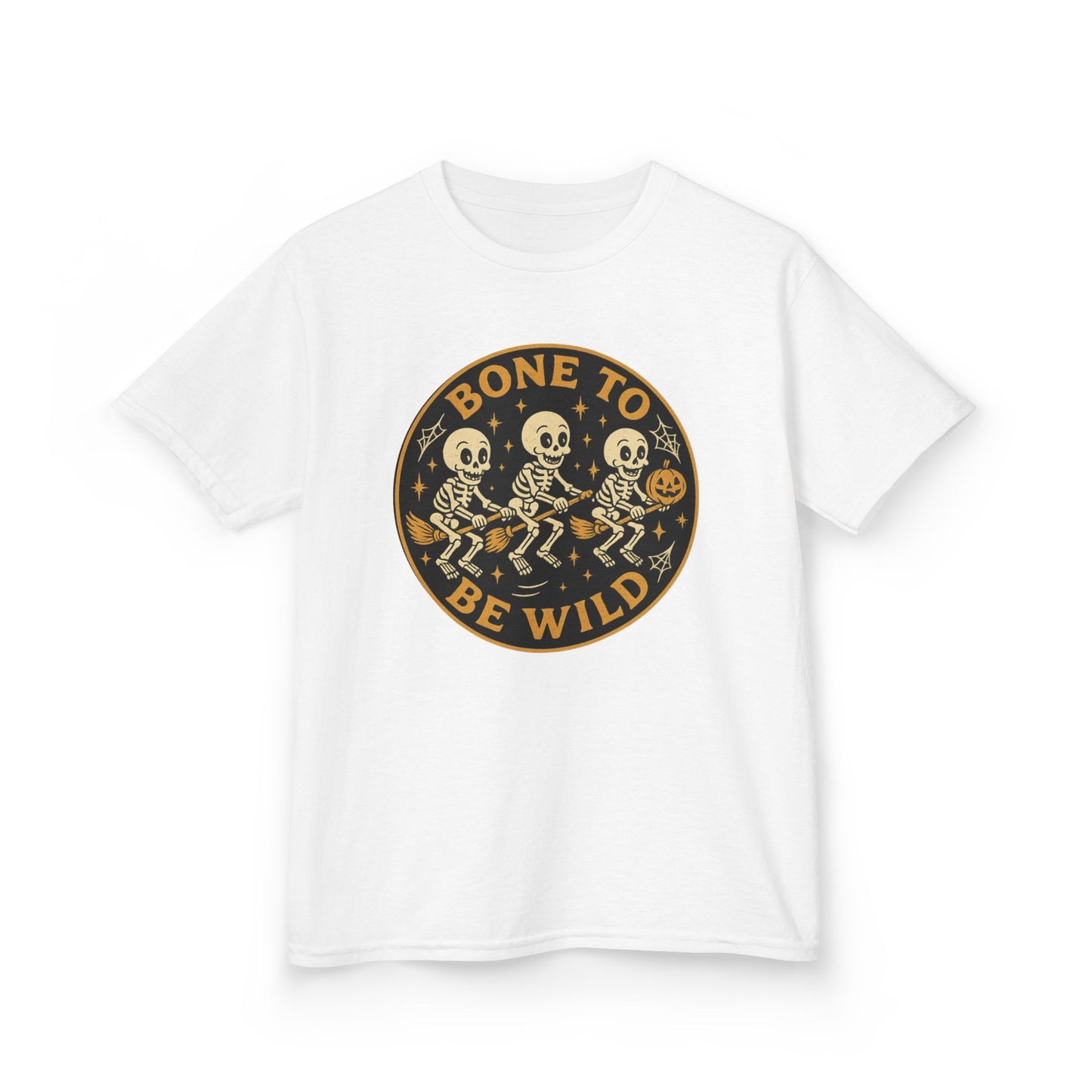 Kids Halloween Skeleton Tee - Bone to Be Wild, Fun T-Shirt for Kids, Halloween Costume Top, Spooky Party Wear, Kids Gift