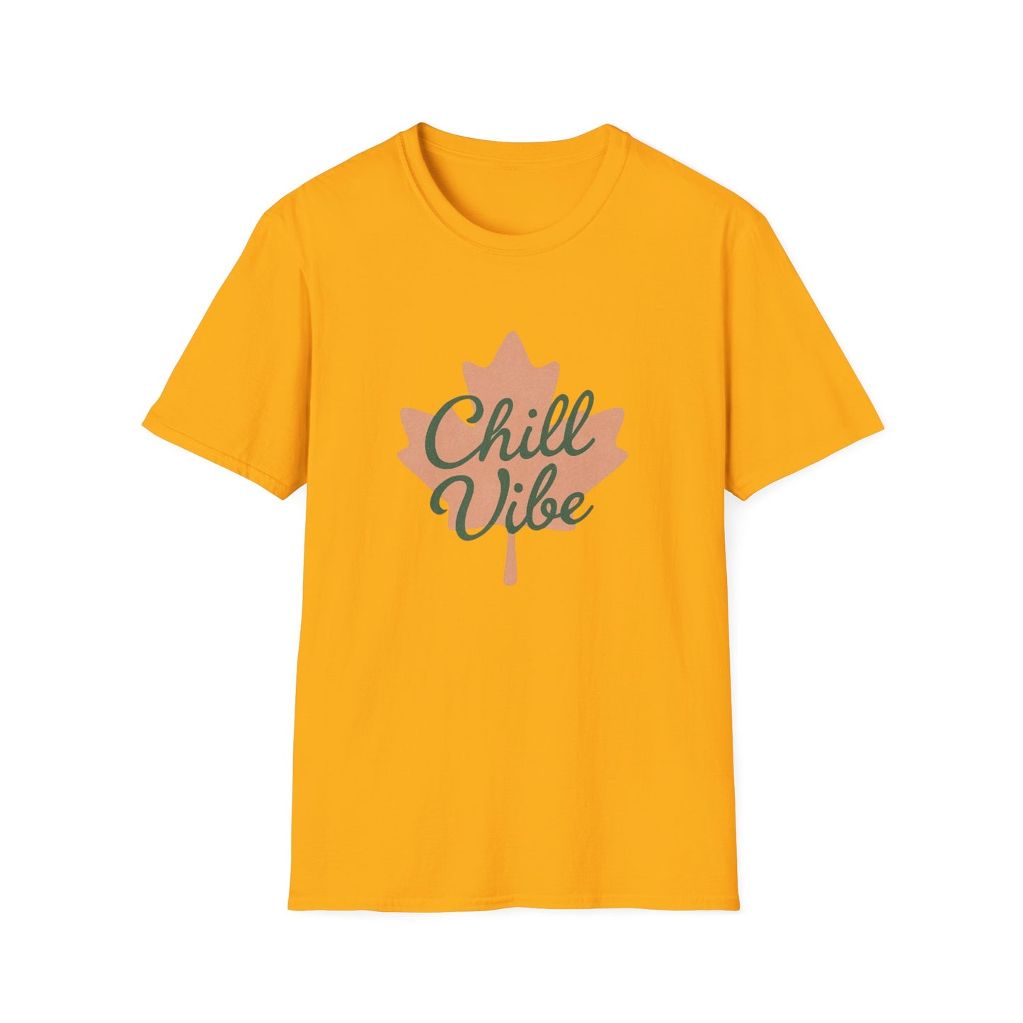 Chill  Vibe, Canadian Leaf T-Shirt, Softstyle Tee for Men and Women, Chill Vibe, Moonwoven by Luna, Unisex Top