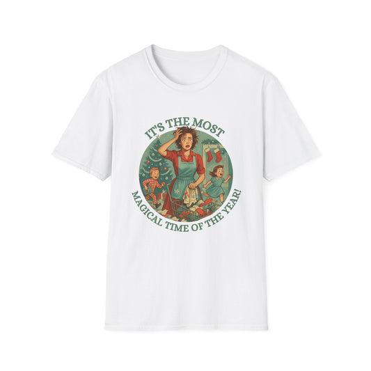 It's The Most Wonderful Time Of The Year, Sarcastic  t-shirtSoftstyle T-Shirt, Holiday Gift, Funny Christmas Shirt, Festive Apparel, Unique Christmas Tee