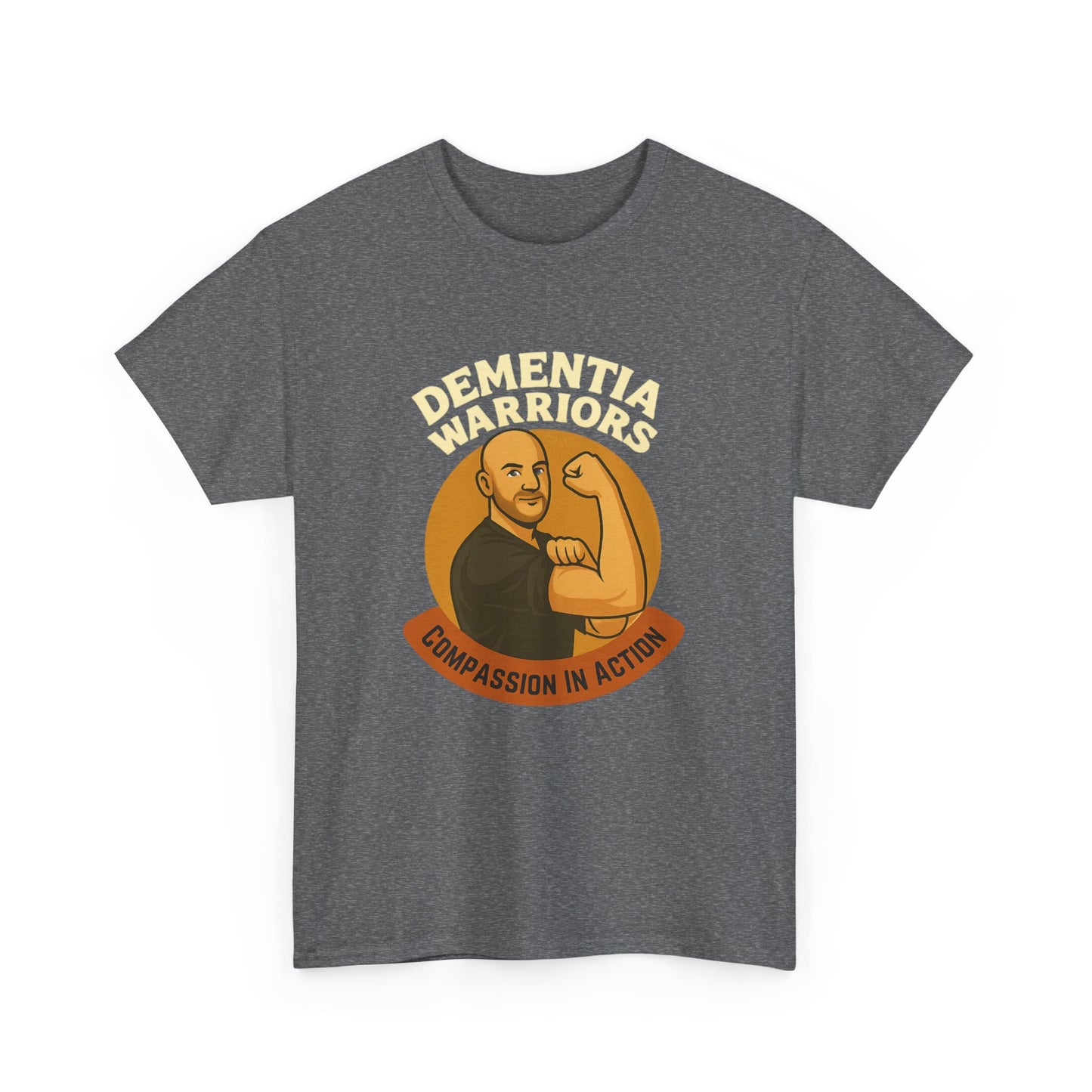 Dementia Warriors Unisex Tee, Compassion in Action Shirt, Male Nursing Gift, Moonwoven by Luna Design, Care Givers Collection