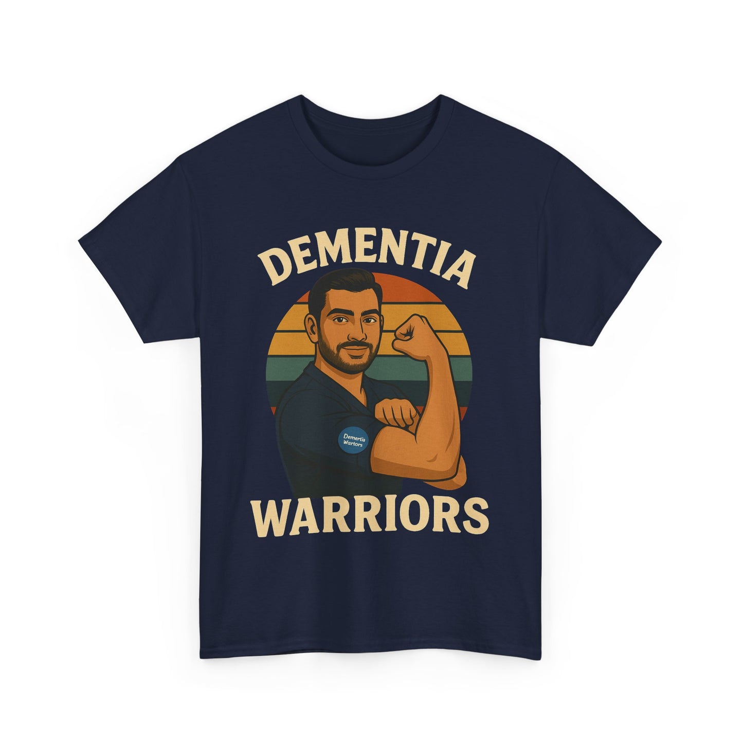 Dementia Warriors Unisex Heavy Cotton Tee - Support Awareness, Gift for Caregivers, Everyday Wear, Fundraiser Event