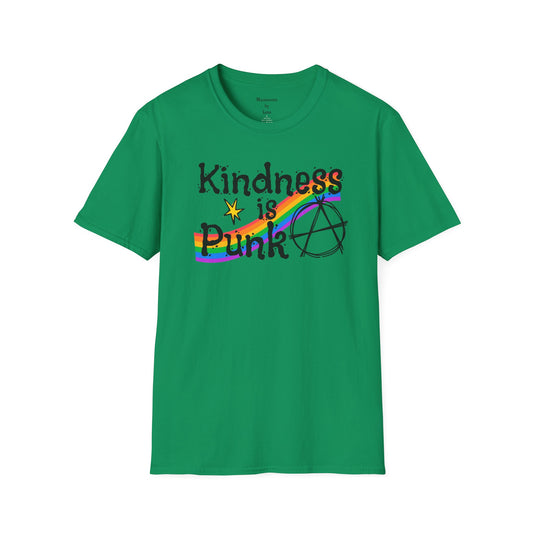 Kindness is Punk T_shirt, design by Moonwoven by Luna