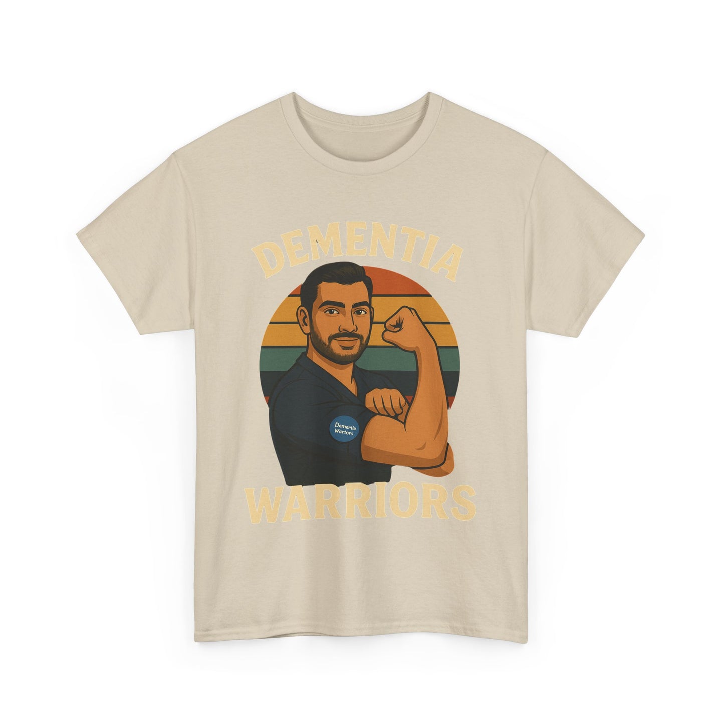 Dementia Warriors Unisex Heavy Cotton Tee - Support Awareness, Gift for Caregivers, Everyday Wear, Fundraiser Event