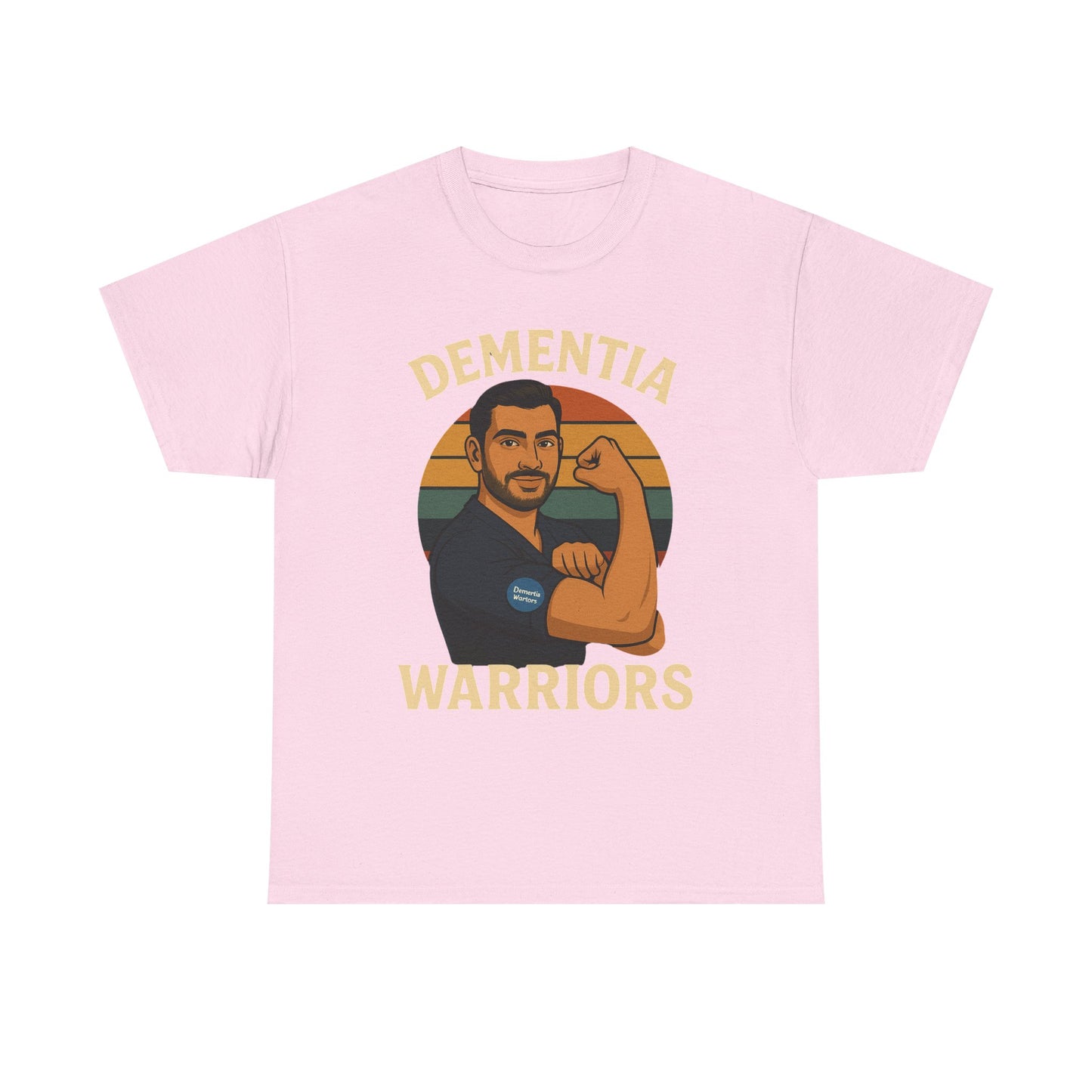Dementia Warriors Unisex Heavy Cotton Tee - Support Awareness, Gift for Caregivers, Everyday Wear, Fundraiser Event