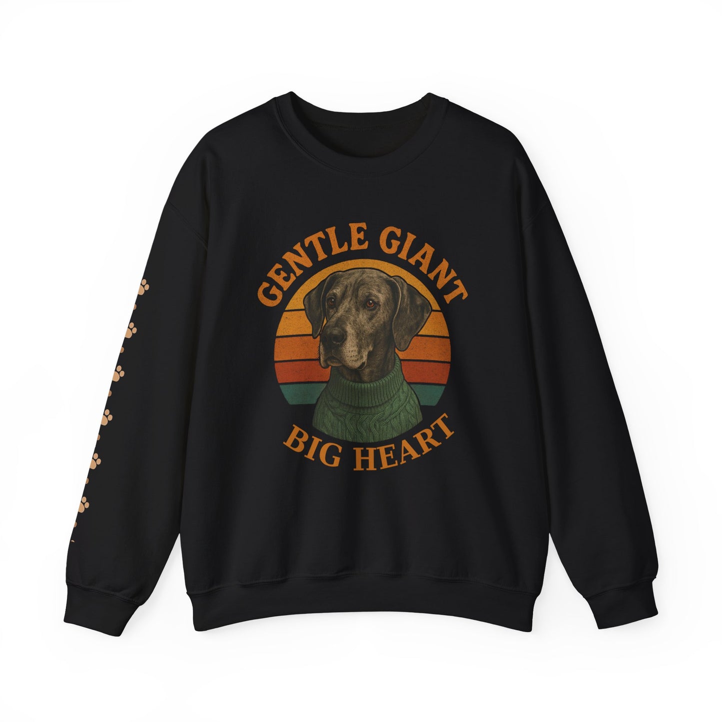 Great Dane, Gentle Giant Big Heart ,Unisex Heavy Blend™ Crewneck Sweatshirt