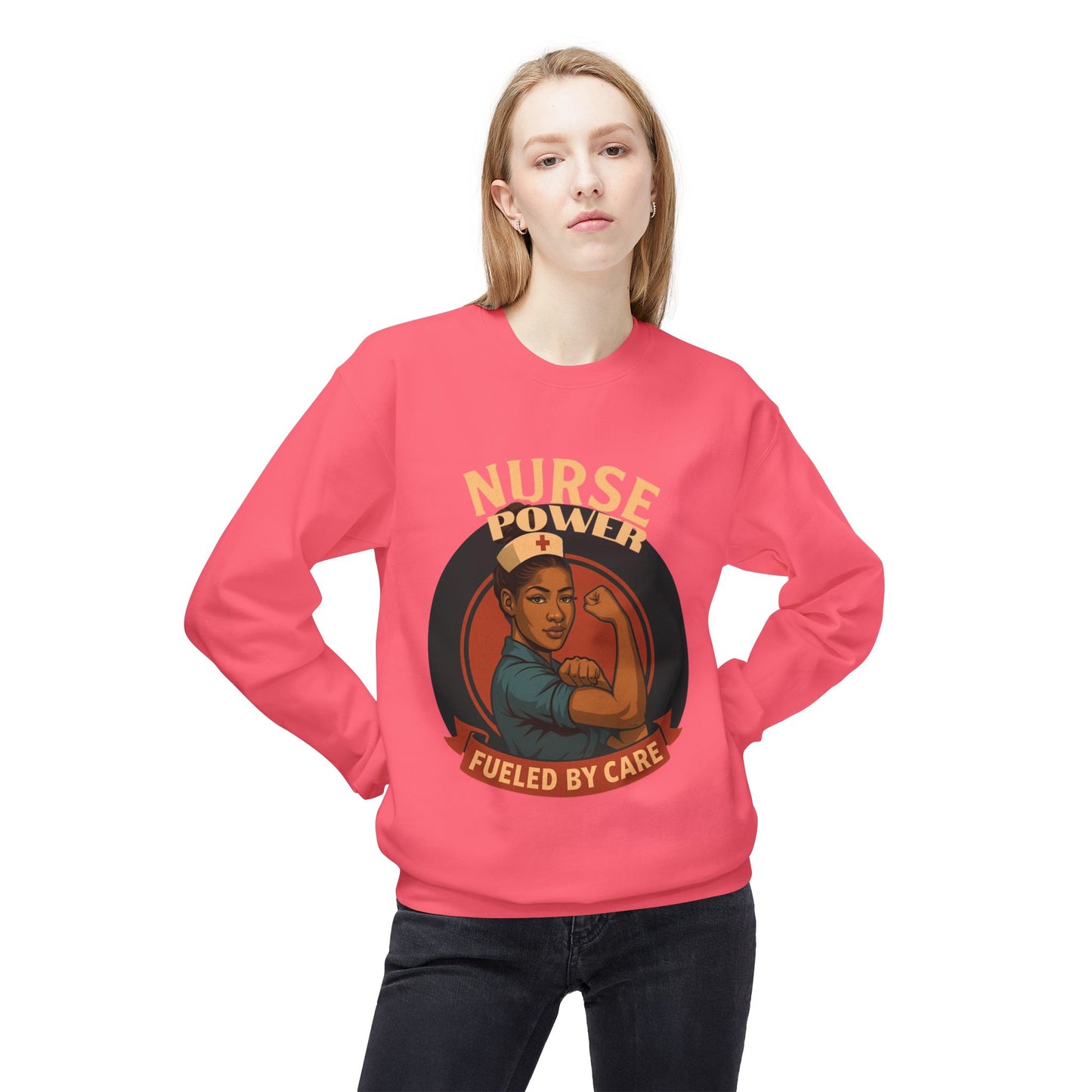 Nurse Power Fleece Sweatshirt, Nurse Appreciation Gift, Healthcare Worker Sweatshirt, Medical Crewneck, Inspirational Nurse Apparel, [...]