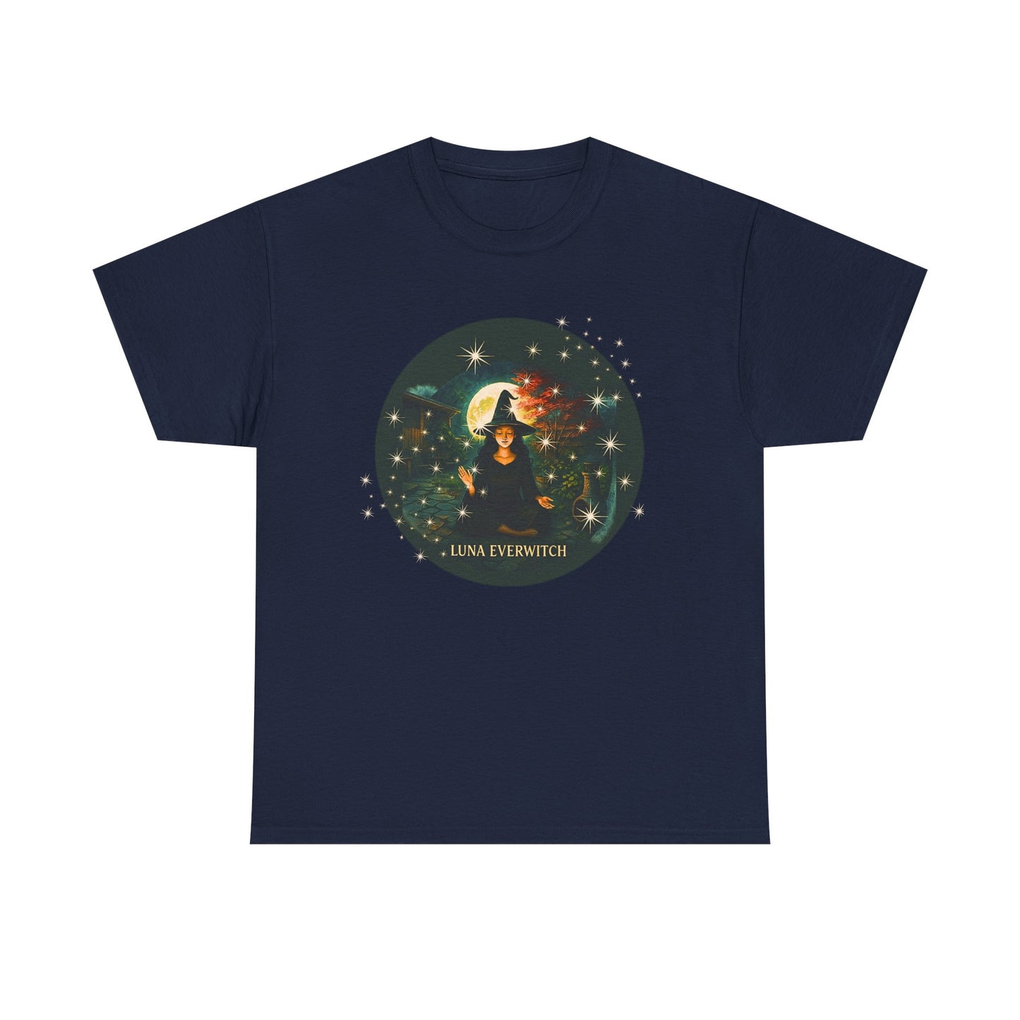 Backyard Manifestations with Luna Everwitch ,Heavy Cotton Tee, Unisex Starry T-Shirt, Celestial Aesthetic Shirt,