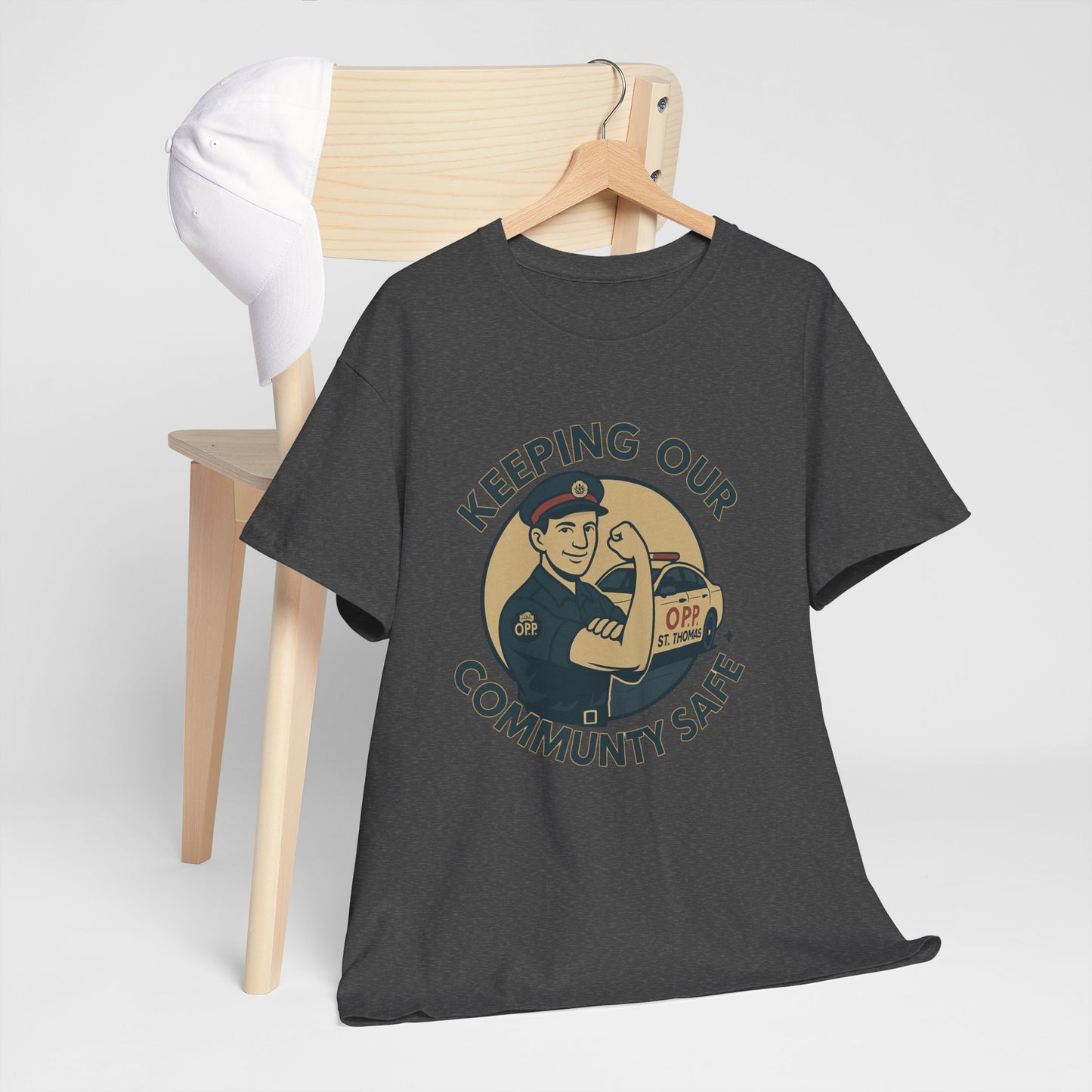 St. Thomas OPP ,Community Safety Unisex Heavy Cotton Tee, Casual Wear, Gift for Safety Advocates, Community Event Shirt, Fundraiser Apparel, Everyday [...]