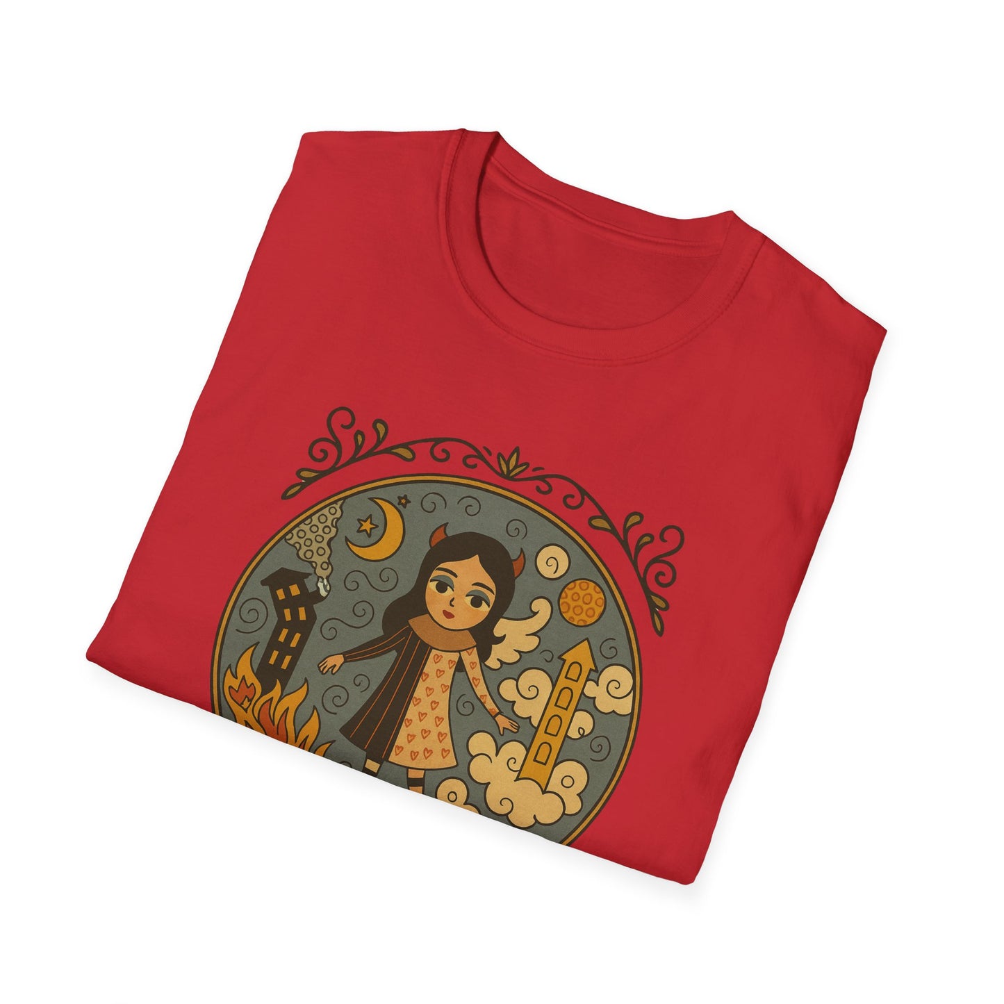 Clouds in hair, Fire in my Heart !Whimsical Graphic T-Shirt, Vintage Style Tee, Unisex Casual Wear, Perfect Gift [...]
