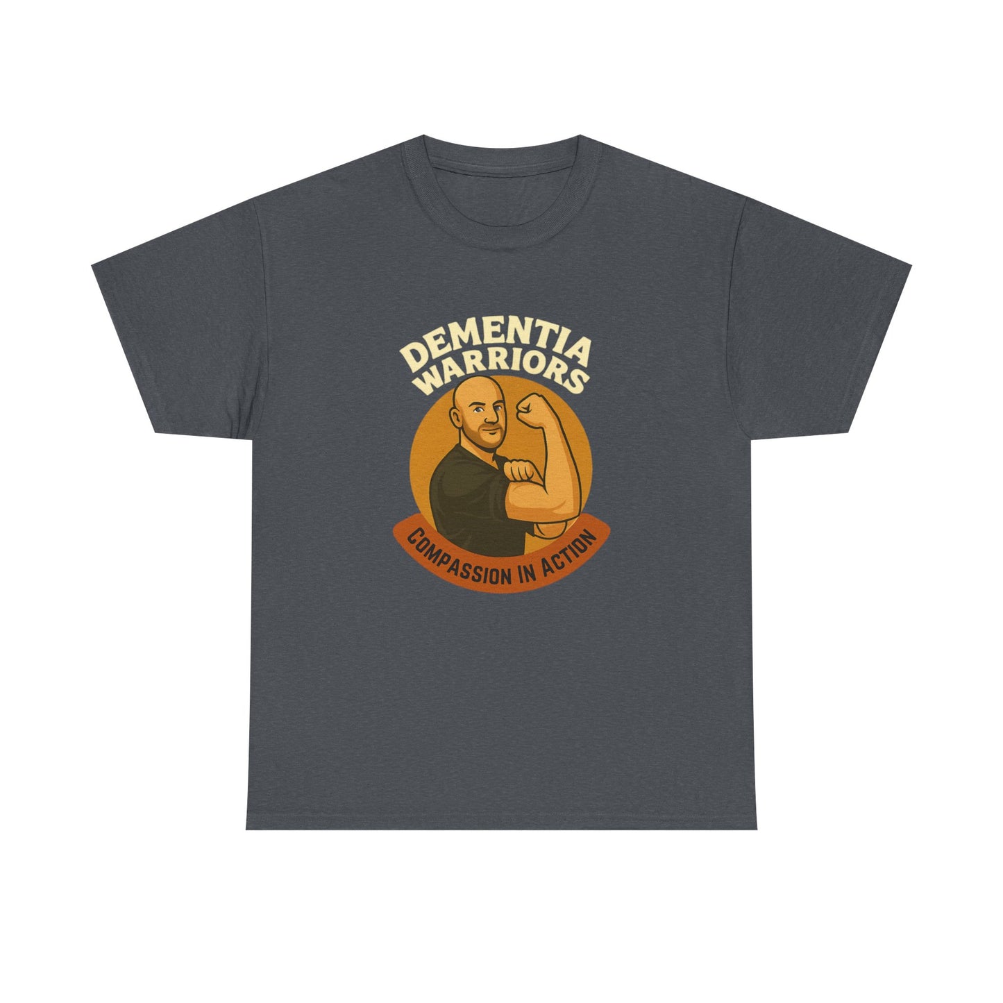 Dementia Warriors Unisex Tee, Compassion in Action Shirt, Male Nursing Gift, Moonwoven by Luna Design, Care Givers Collection