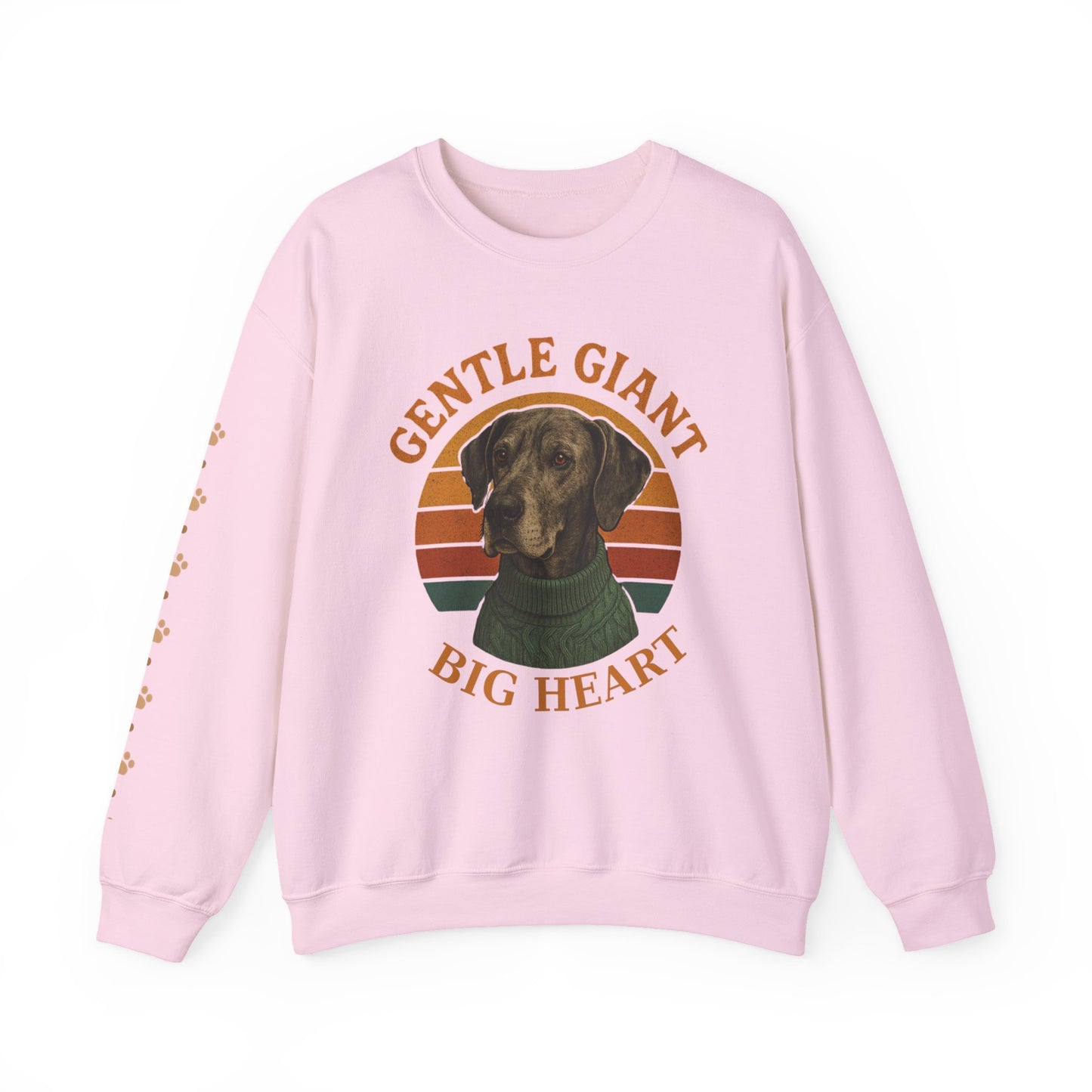 Great Dane, Gentle Giant Big Heart ,Unisex Heavy Blend™ Crewneck Sweatshirt