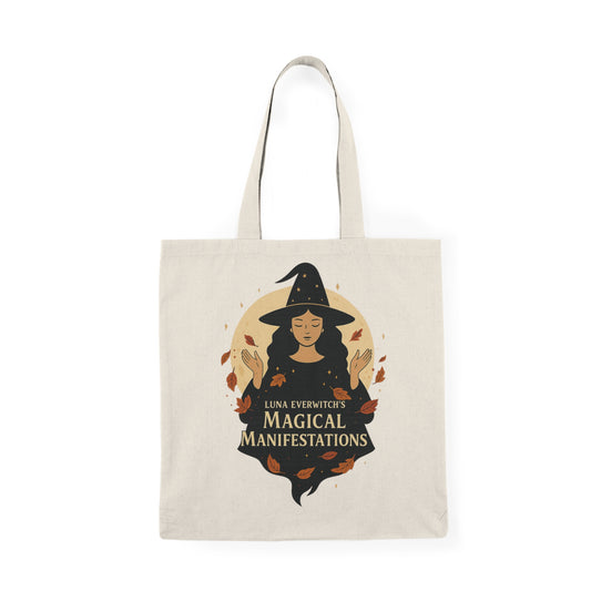 Magical Manifestations Tote Bag, Boho Chic Shopper, Witchy Gift, Eco-Friendly Bag, Fall Gatherings, Halloween Decor