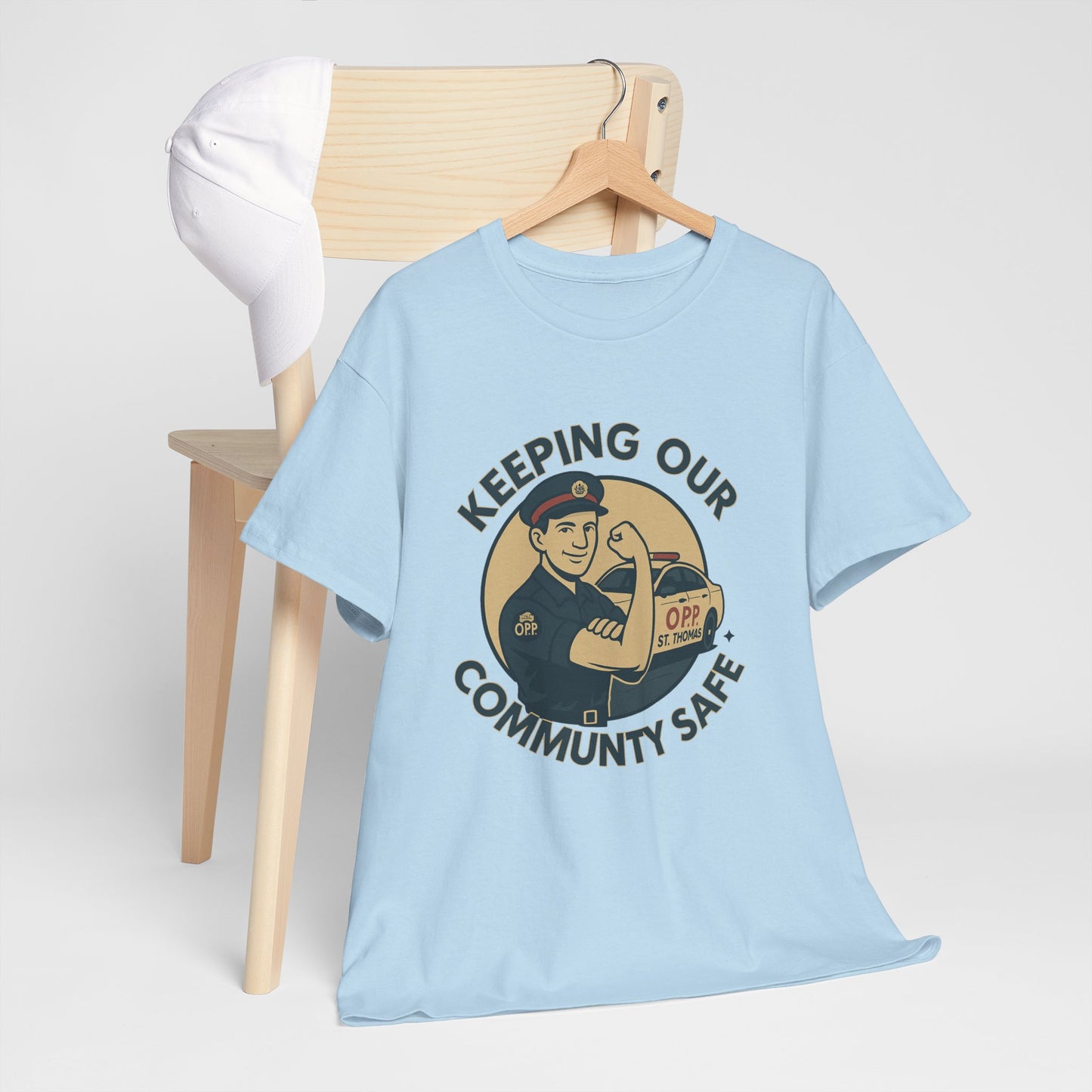 St. Thomas OPP ,Community Safety Unisex Heavy Cotton Tee, Casual Wear, Gift for Safety Advocates, Community Event Shirt, Fundraiser Apparel, Everyday [...]