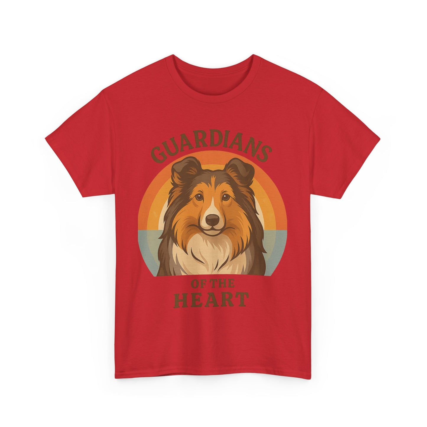 Sheltie Lovers Cotton Tee, Pet Owner Gift Shirt, Cute Animal Tee, Dog Lover Apparel, Funny Pet T-Shirt, Guardians of the Heart Design