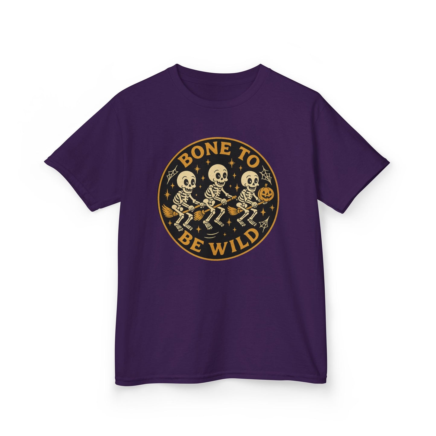 Kids Halloween Skeleton Tee - Bone to Be Wild, Fun T-Shirt for Kids, Halloween Costume Top, Spooky Party Wear, Kids Gift