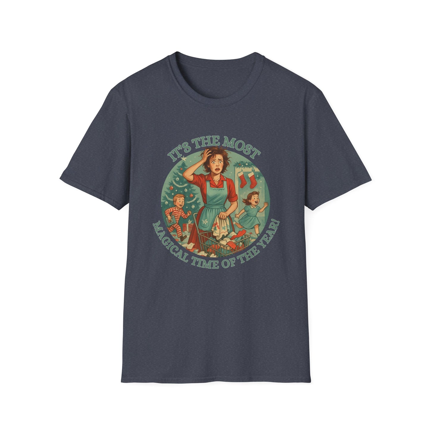 It's The Most Wonderful Time Of The Year, Sarcastic  t-shirtSoftstyle T-Shirt, Holiday Gift, Funny Christmas Shirt, Festive Apparel, Unique Christmas Tee