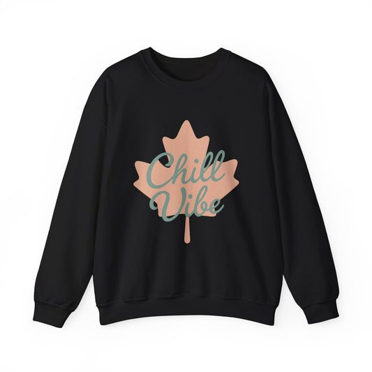Chill Vibe Crewneck Sweatshirt, Moonwoven by Luna, Chill Canadian Collection, Cozy Jumper, Relaxation Top, Winter Sweater, Lounge Sweatshirt
