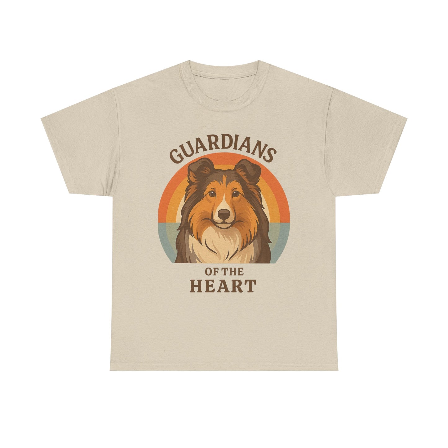 Sheltie Lovers Cotton Tee, Pet Owner Gift Shirt, Cute Animal Tee, Dog Lover Apparel, Funny Pet T-Shirt, Guardians of the Heart Design