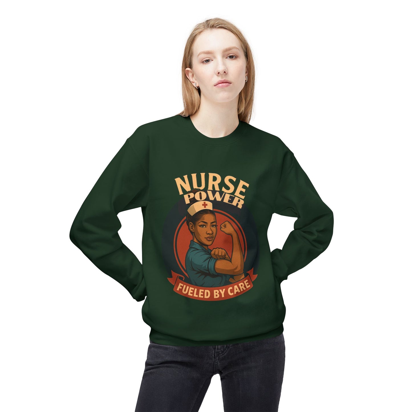 Nurse Power Fleece Sweatshirt, Nurse Appreciation Gift, Healthcare Worker Sweatshirt, Medical Crewneck, Inspirational Nurse Apparel, [...]
